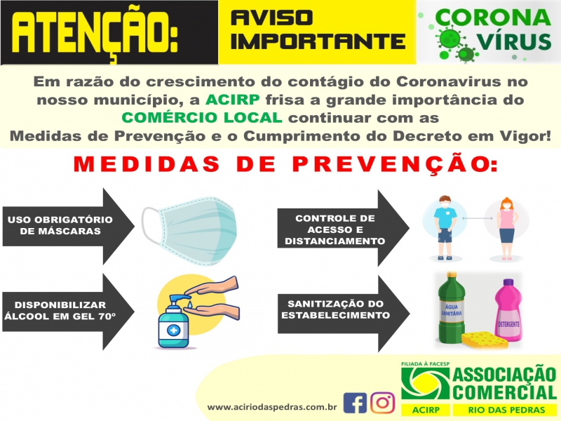 PREVENÇÃO AO CORONAVÍRUS