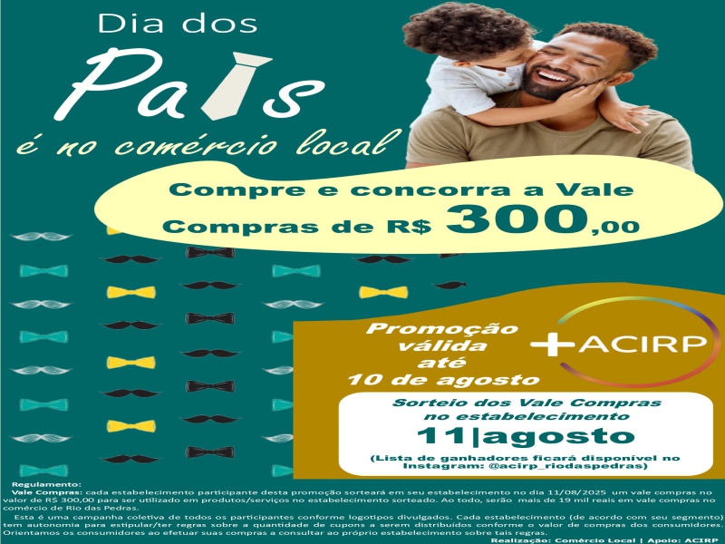 PROMOÇÃO DIA DOS PAIS 2025