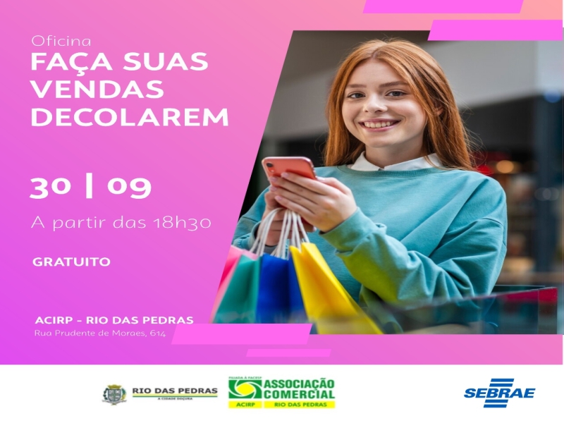 Palestra: “FAÇA SUAS VENDAS DECOLAREM!” 