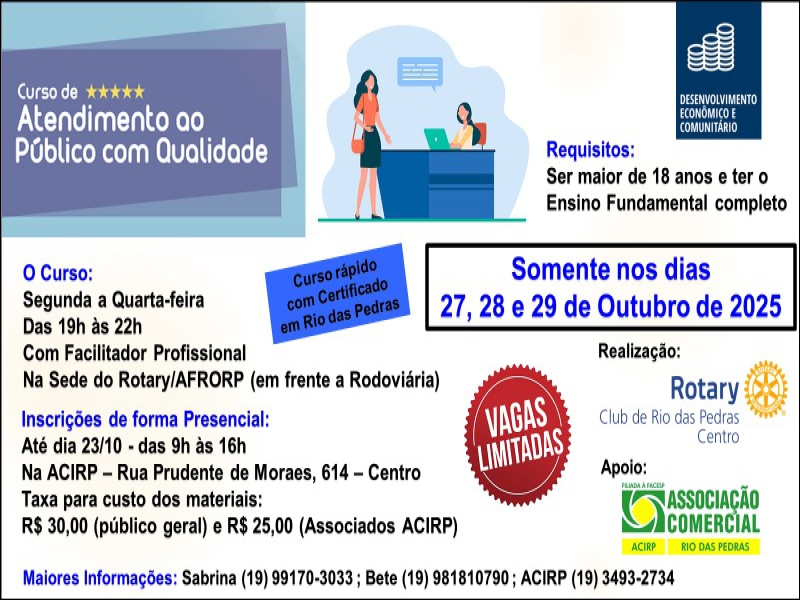 Curso de Atendimento ao Público com Qualidade