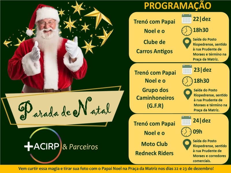 PARADA DE NATAL: MAIS ACIRP & PARCEIROS